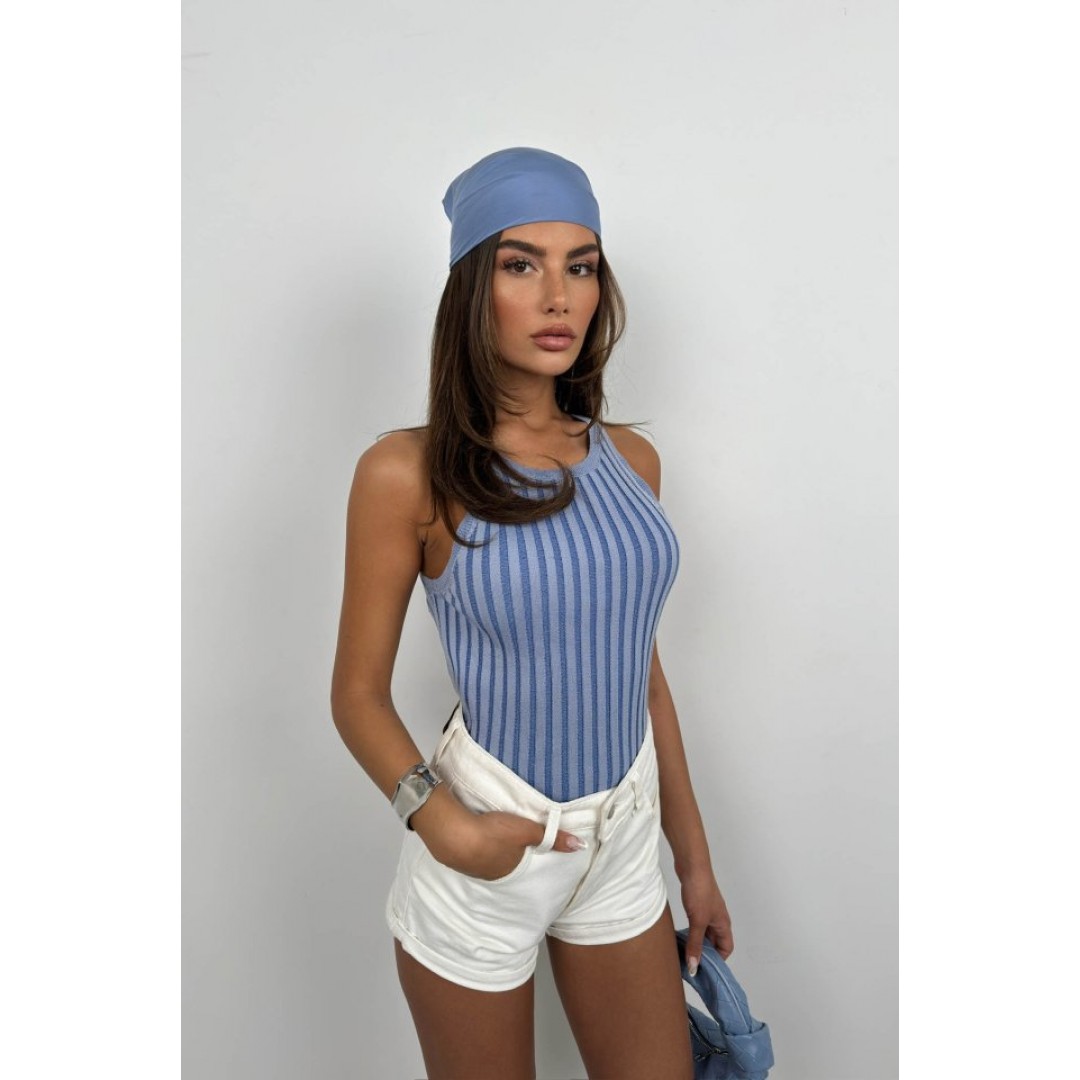 Fitilli Yüzücü Yaka Bluz 146433 Fitilli Yüzücü Yaka Bluz 146433