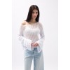 Kayık Yaka Ajurlu Bluz 146438 Kayık Yaka Ajurlu Bluz 146438