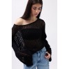 Kayık Yaka Ajurlu Bluz 146439 Kayık Yaka Ajurlu Bluz 146439
