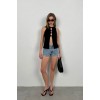 Halter Yaka Göğüs Detay Bluz 146472 Halter Yaka Göğüs Detay Bluz 146472