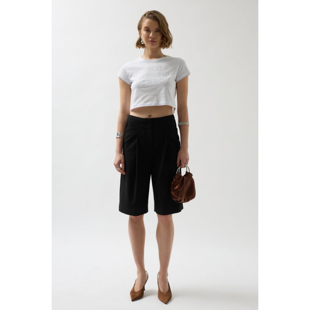 Taş Detay Crop T-Shirt 146490 Taş Detay Crop T-Shirt 146490