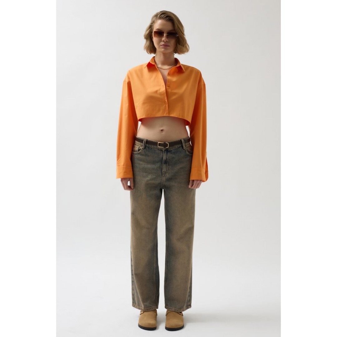 Crop Oversize Gömlek - 146496 Crop Oversize Gömlek - 146496