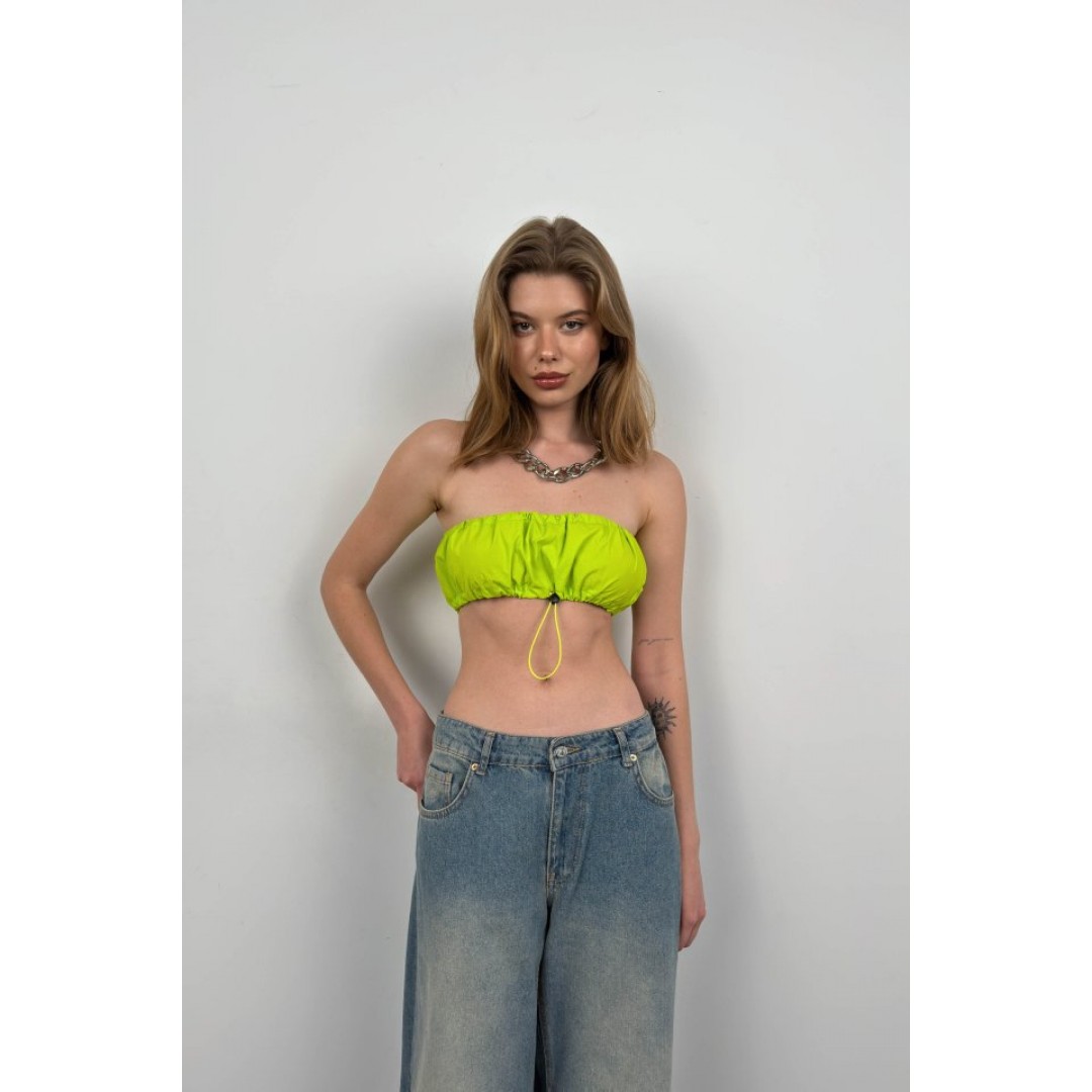 Lastik Detay Straplez Crop 146551 Lastik Detay Straplez Crop 146551
