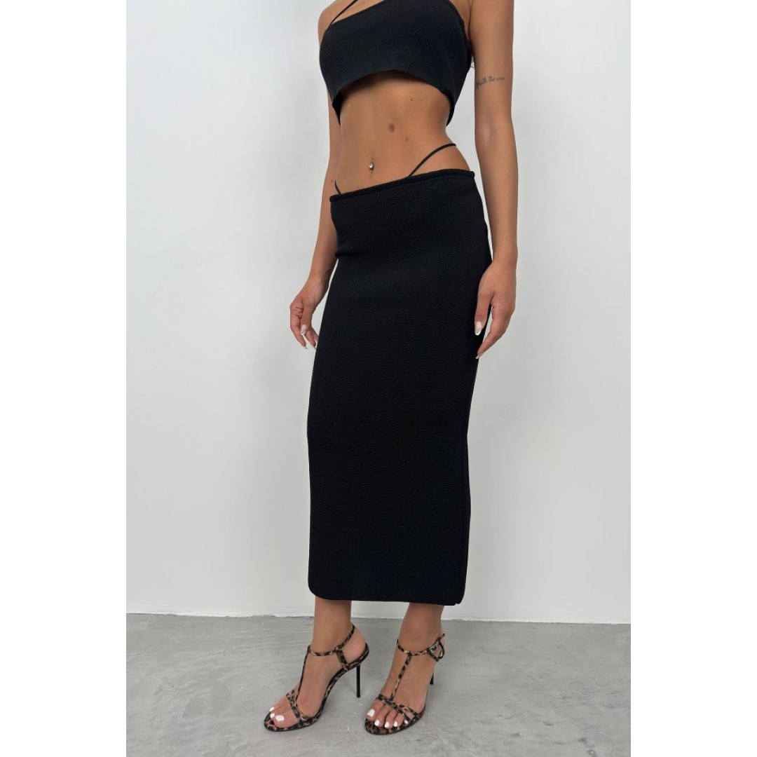 Askı Detay Straplez Dokulu Crop 146573 Askı Detay Straplez Dokulu Crop 146573