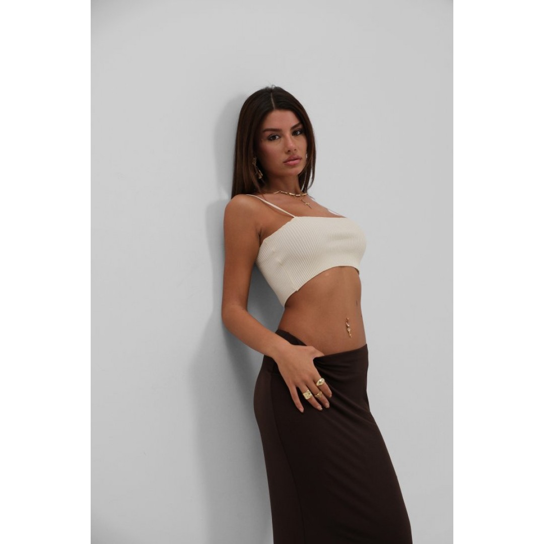 İnce Askılı Crop Top - 146586 İnce Askılı Crop Top - 146586
