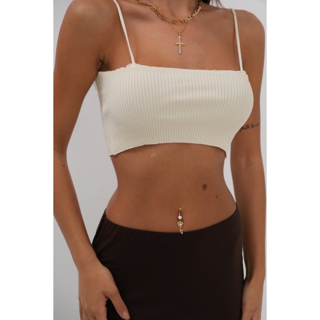 İnce Askılı Crop Top - 146586 İnce Askılı Crop Top - 146586