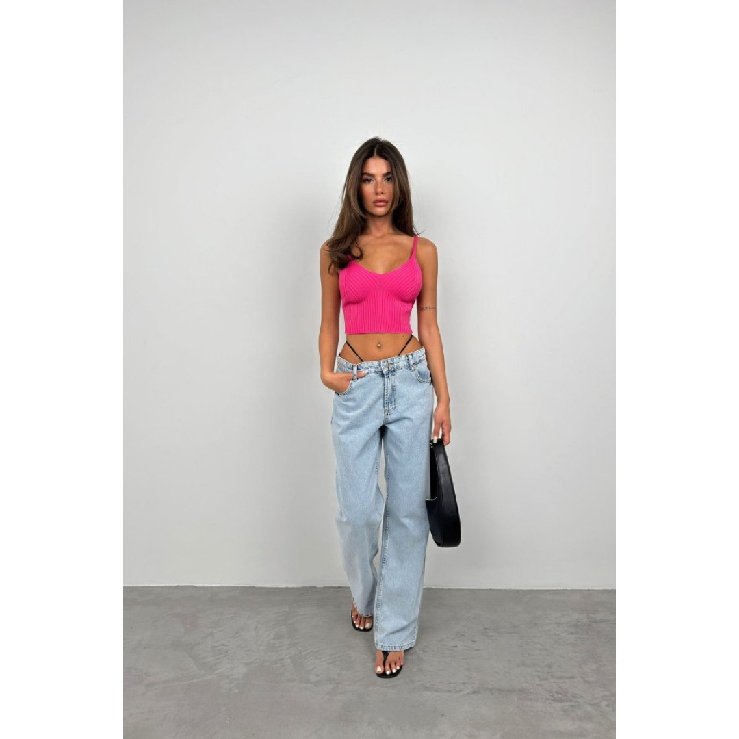 V Yaka Crop Bluz