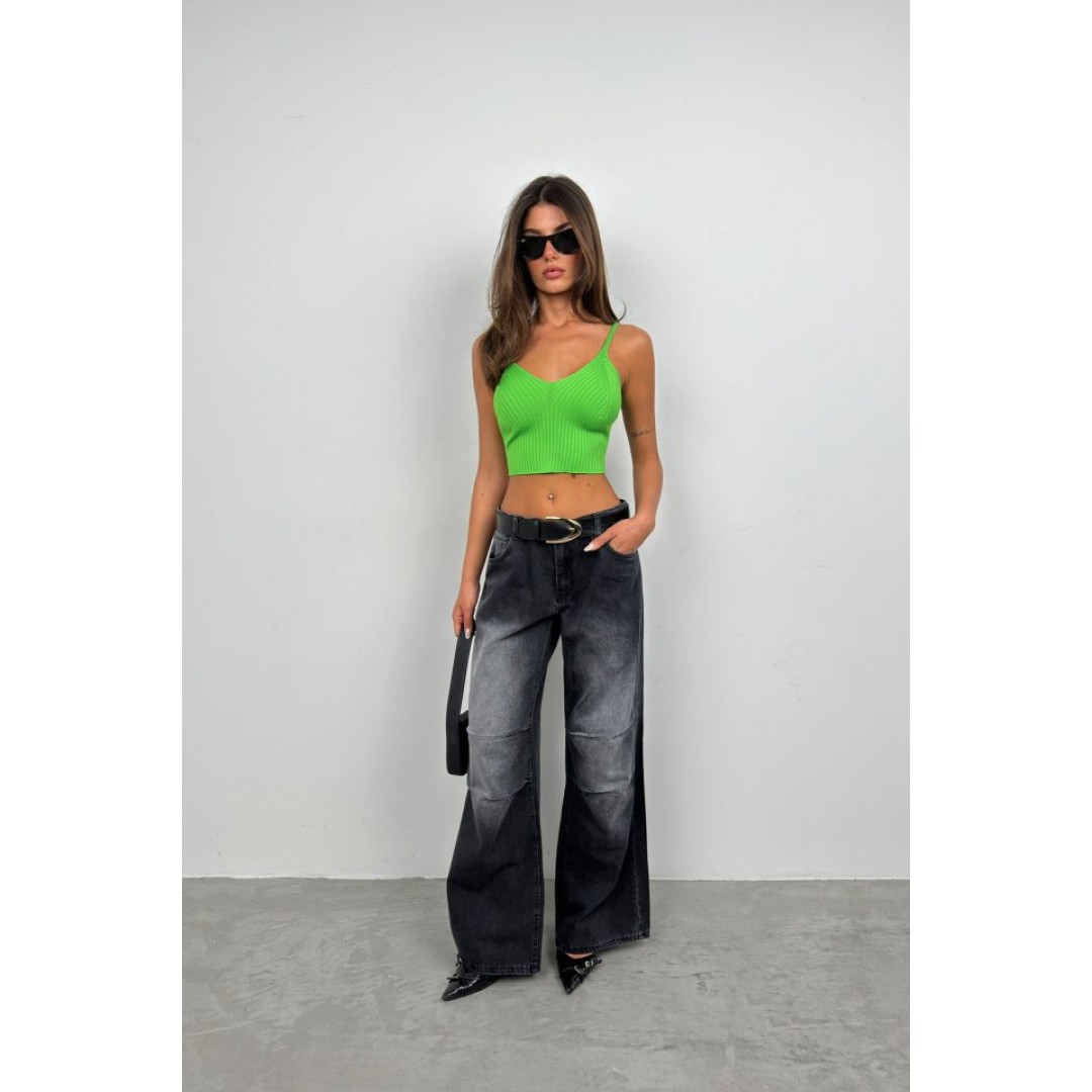 V Yaka Crop Bluz