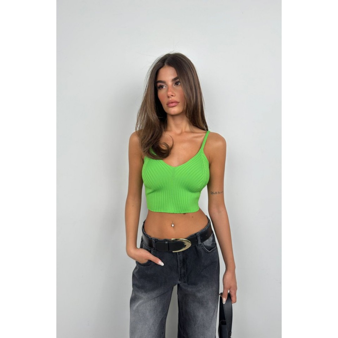 V Yaka Crop Bluz 146590 V Yaka Crop Bluz 146590