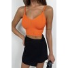 V Yaka Crop Bluz 146592 V Yaka Crop Bluz 146592