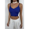 V Yaka Crop Bluz 146596 V Yaka Crop Bluz 146596
