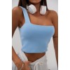 Tek Omuz Crop Bluz - 146602 Tek Omuz Crop Bluz - 146602