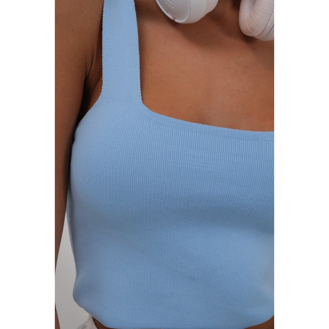 Tek Omuz Crop Bluz - 146602 Tek Omuz Crop Bluz - 146602
