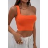 Tek Omuz Crop Bluz - 146603 Tek Omuz Crop Bluz - 146603