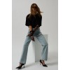 Bacak Dekolteli Taşlı Jean - 146634 Bacak Dekolteli Taşlı Jean - 146634