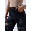 Lazer Kesim Wide Leg Yüksek Bel Jean - 146635