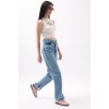 Asimetrik Bel Paça Yırtmaçlı Jean 146637 Asimetrik Bel Paça Yırtmaçlı Jean 146637