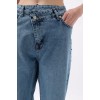 Asimetrik Bel Paça Yırtmaçlı Jean 146637 Asimetrik Bel Paça Yırtmaçlı Jean 146637