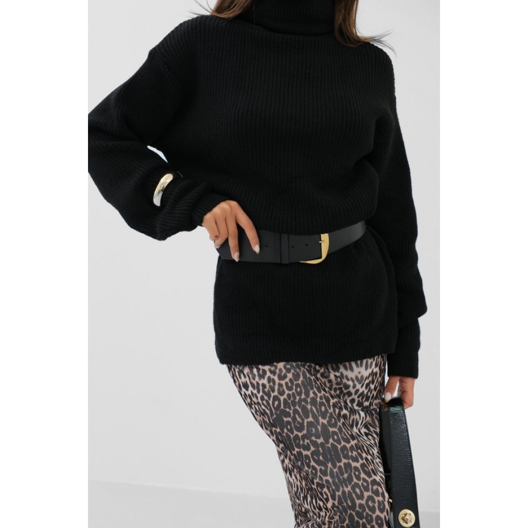 Oversize Balıkçı Yaka Triko Tunik 146654 Oversize Balıkçı Yaka Triko Tunik 146654