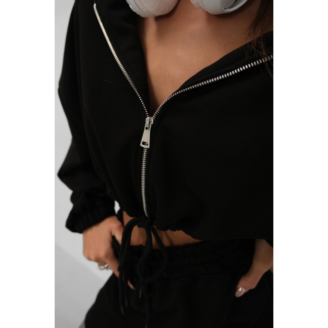 Beli Lastikli Fermuarlı Sweatshirt 146661