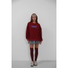Baskılı Sıfır Yaka Oversize Sweatshirt 146664 Baskılı Sıfır Yaka Oversize Sweatshirt 146664