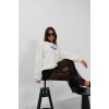 Baskılı Sıfır Yaka Oversize Sweatshirt 146665 Baskılı Sıfır Yaka Oversize Sweatshirt 146665