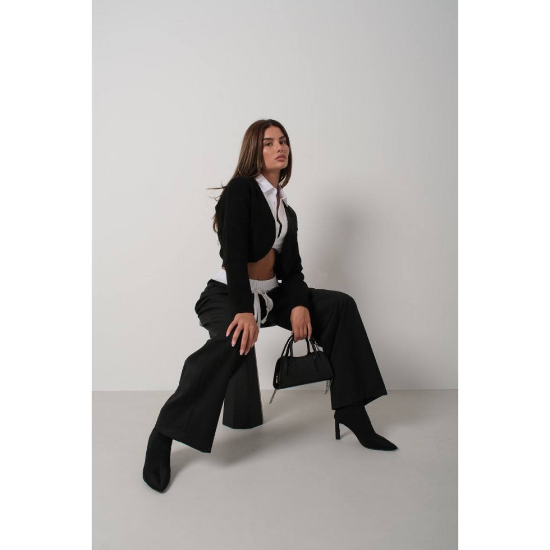 Biyeli Crop Triko Hırka 146670