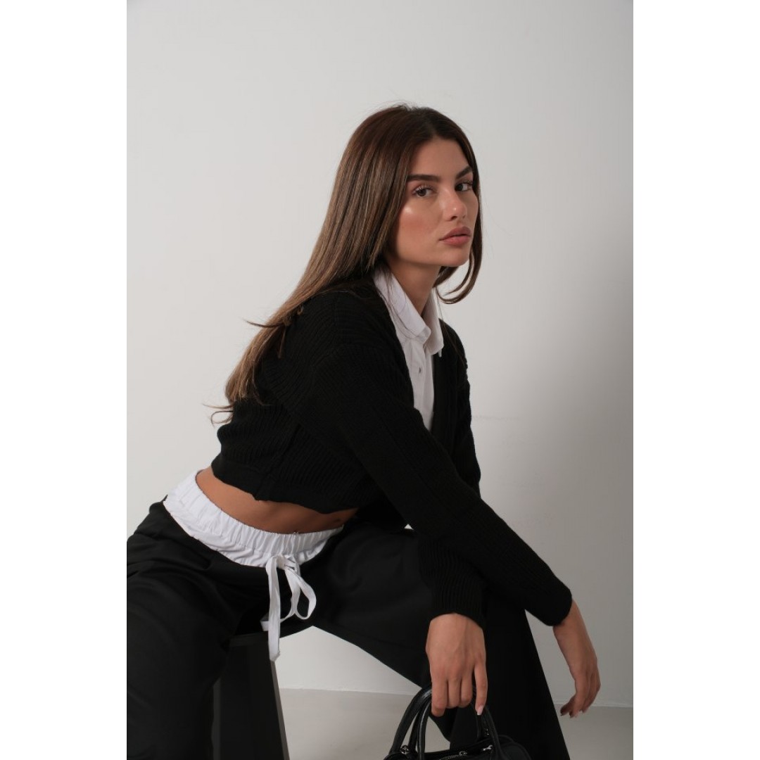 Biyeli Crop Triko Hırka 146670