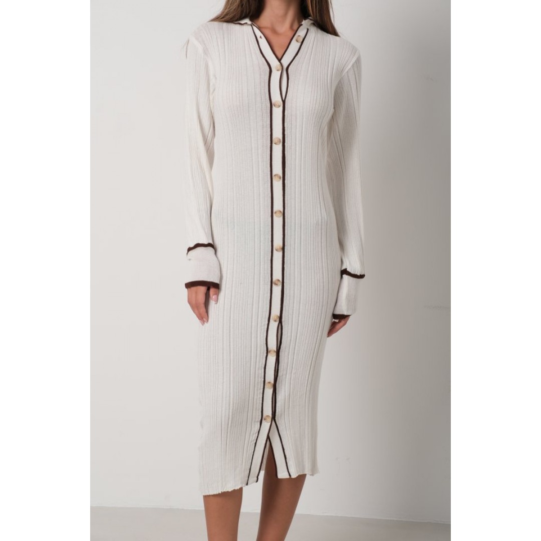 Polo Yaka Düğmeli Elbise - 146676 Polo Yaka Düğmeli Elbise - 146676