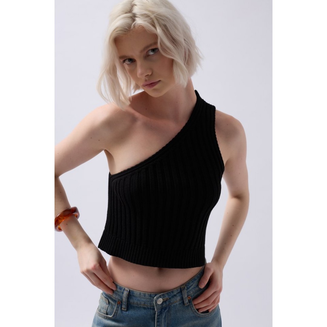 Tek Omuz Örgü Bluz - 146737 Tek Omuz Örgü Bluz - 146737