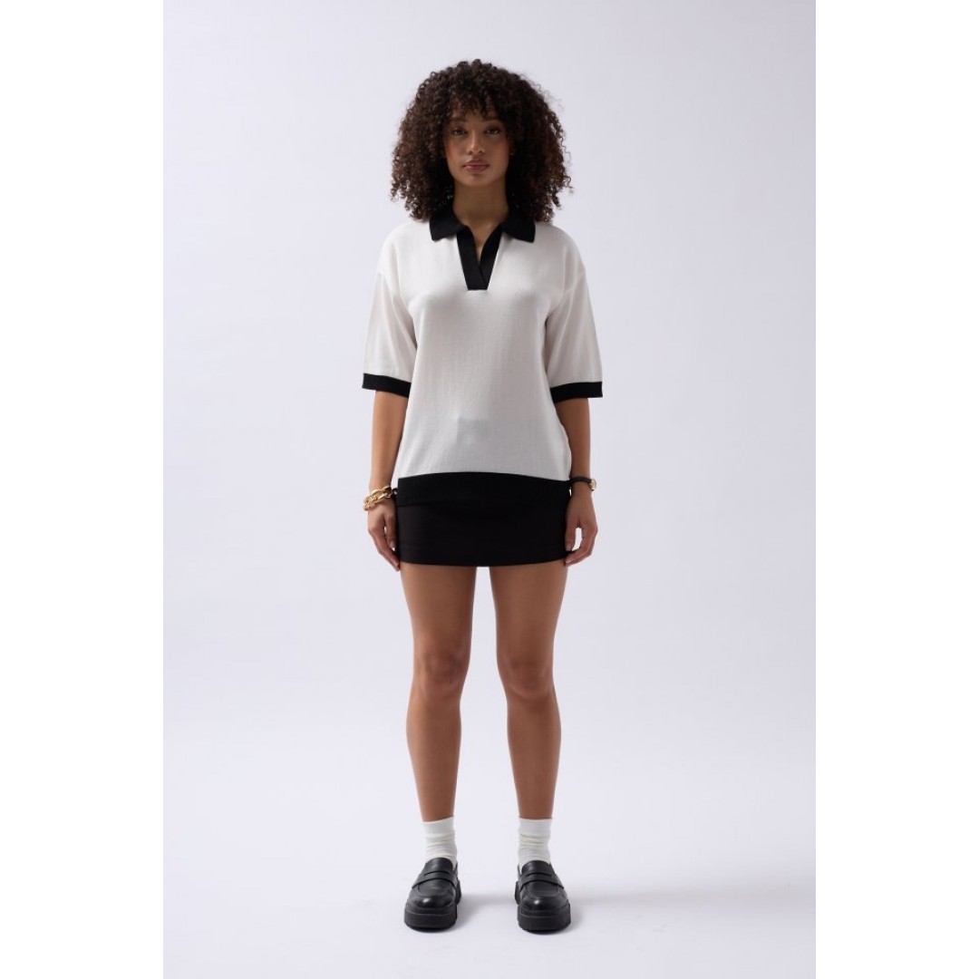 V Yaka Dokulu T-Shirt 146762 V Yaka Dokulu T-Shirt 146762