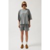 Oversize Lazer Kesim Bisiklet Yaka T-Shirt 146764 Oversize Lazer Kesim Bisiklet Yaka T-Shirt 146764