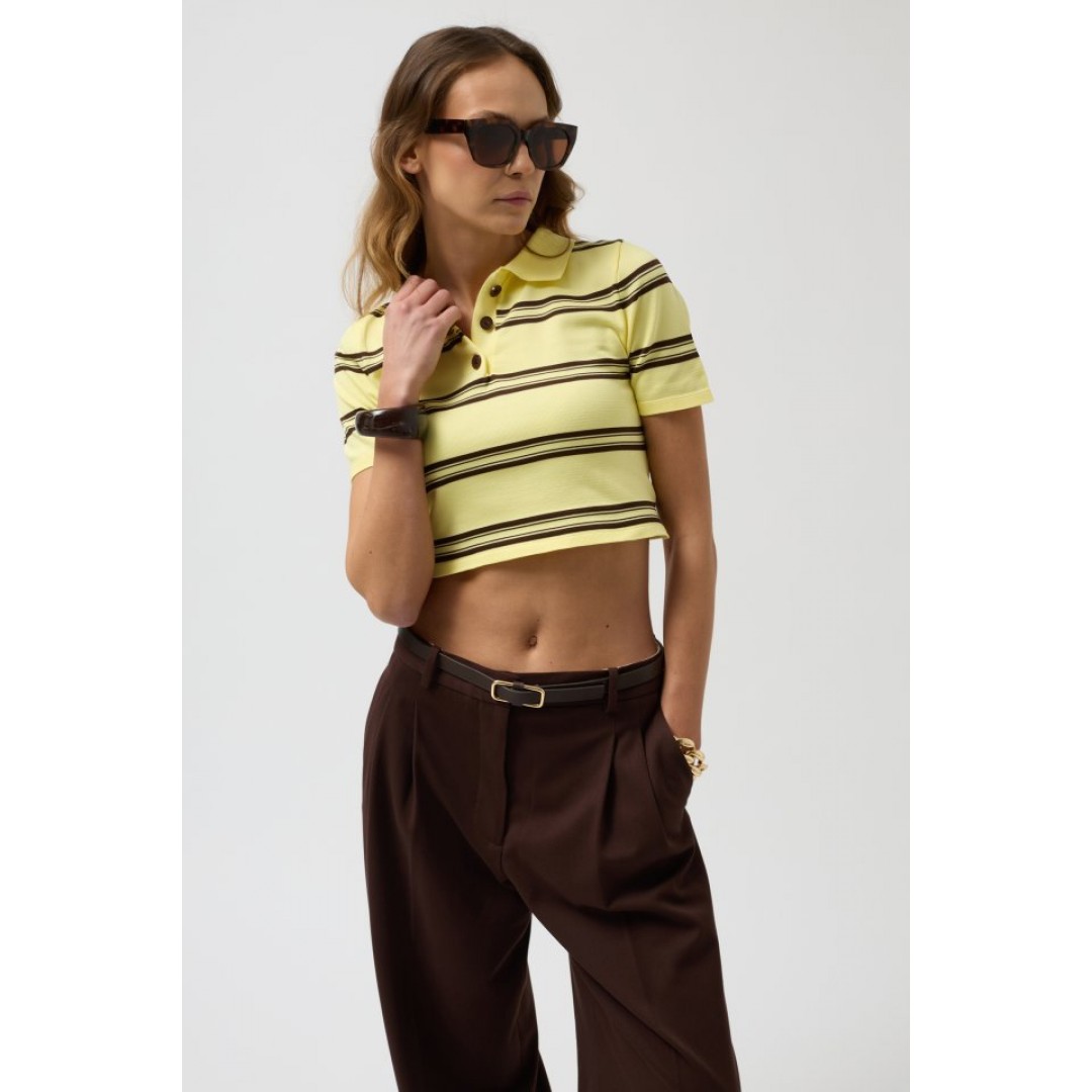 Polo Yaka Crop T-Shirt 146770 Polo Yaka Crop T-Shirt 146770