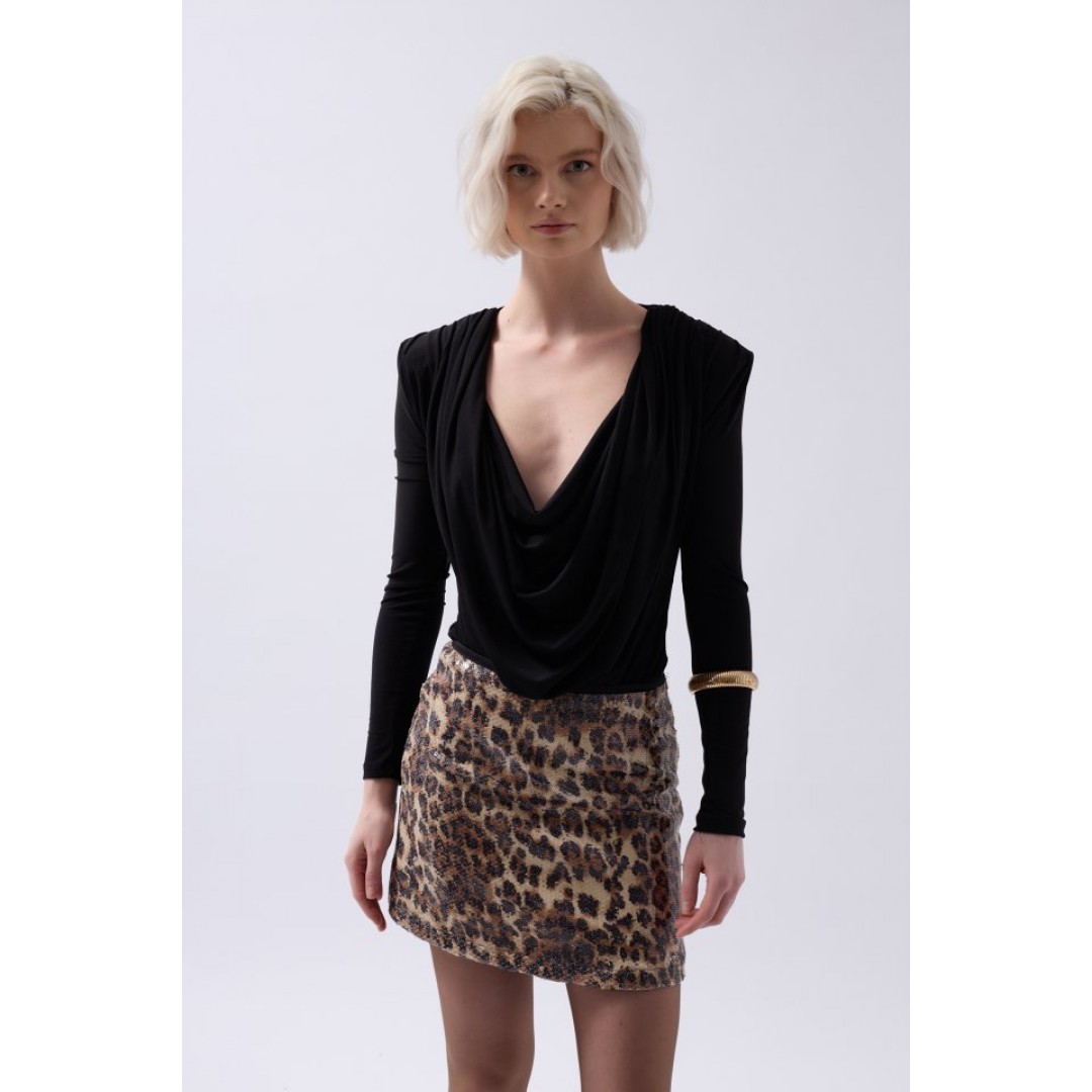 Vatkalı Degaje Yaka Bodysuit 146784 Vatkalı Degaje Yaka Bodysuit 146784