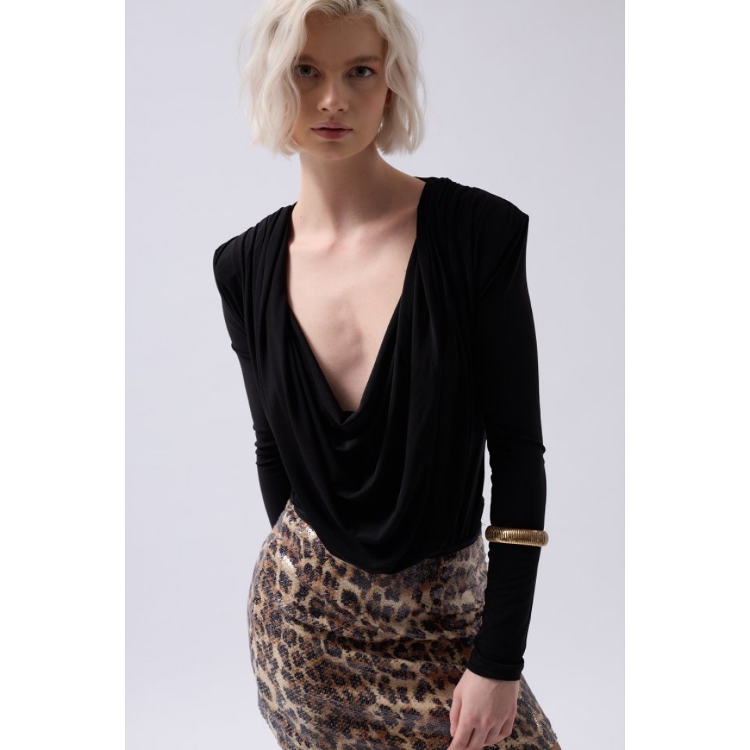 Vatkalı Degaje Yaka Bodysuit 146784 Vatkalı Degaje Yaka Bodysuit 146784