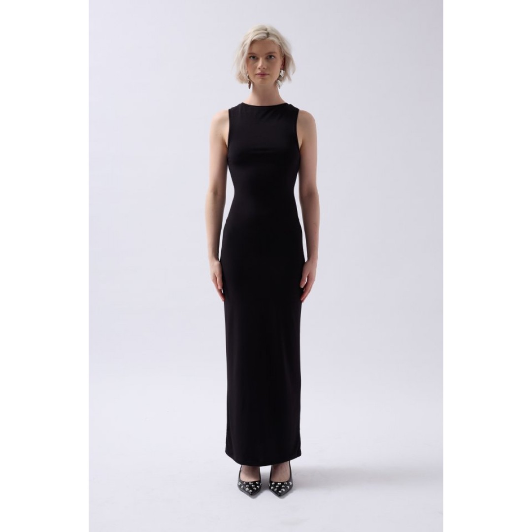 Halter Yaka Maxi Günlük Elbise - 146806 Halter Yaka Maxi Günlük Elbise - 146806