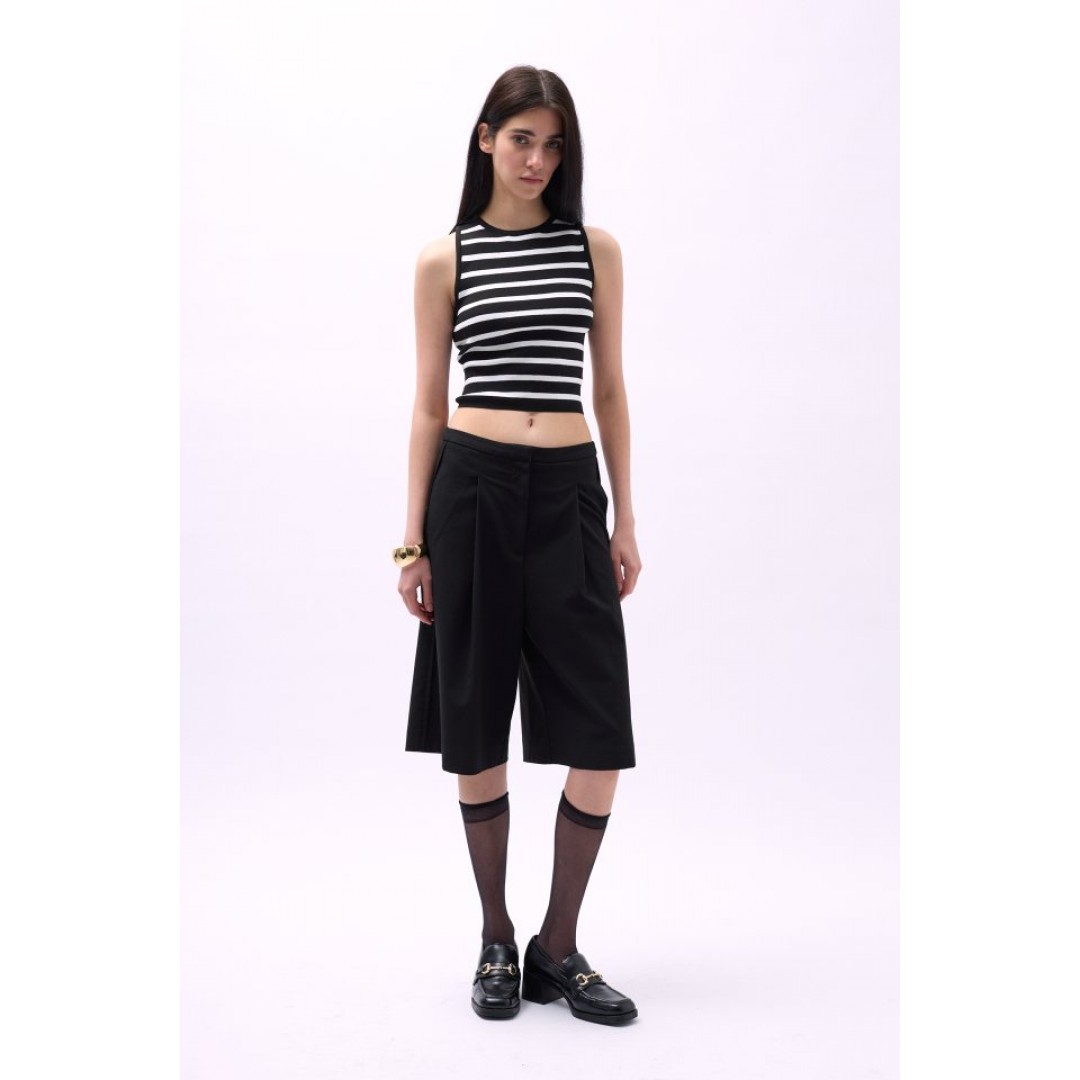 Halter Yaka Çizgili Crop 146812 Halter Yaka Çizgili Crop 146812
