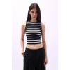 Halter Yaka Çizgili Crop 146812 Halter Yaka Çizgili Crop 146812