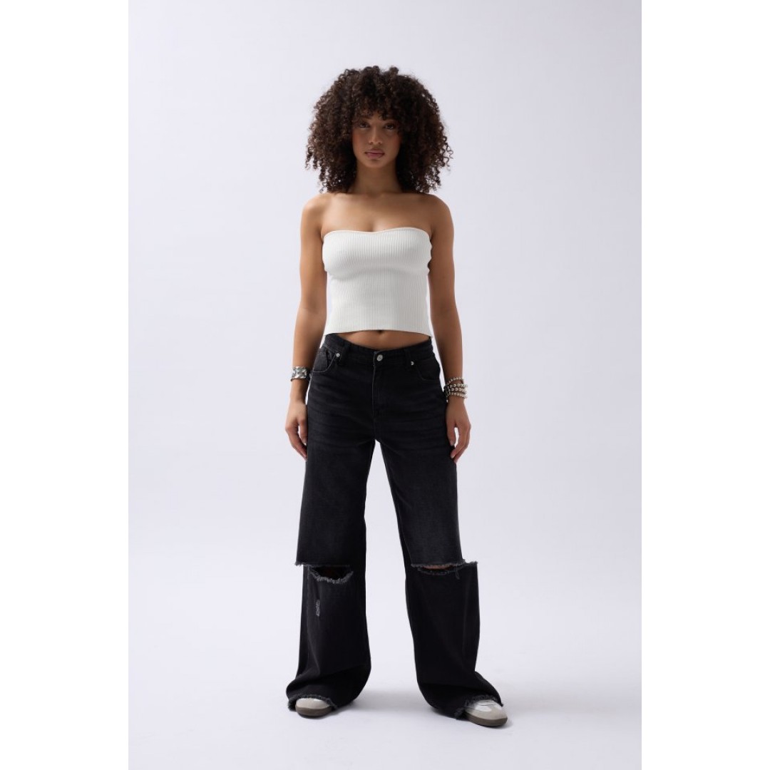 Straplez Dokulu Crop 146813
