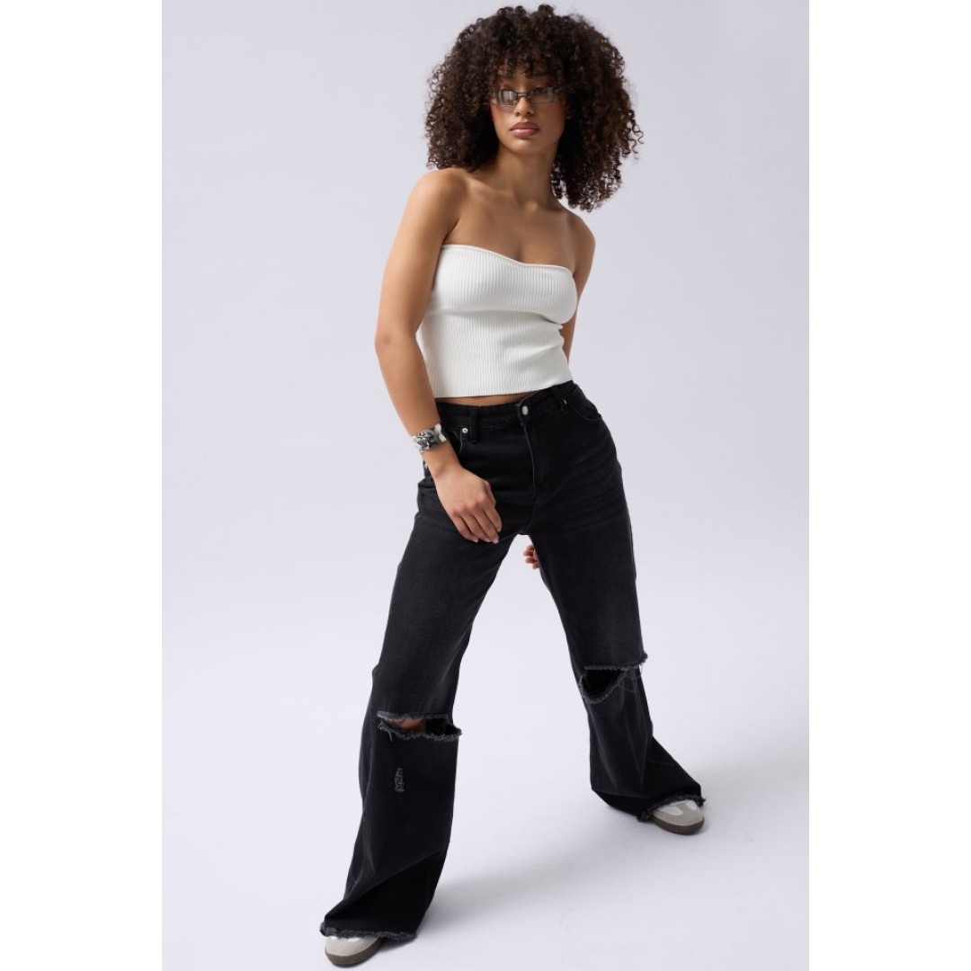 Straplez Dokulu Crop 146813