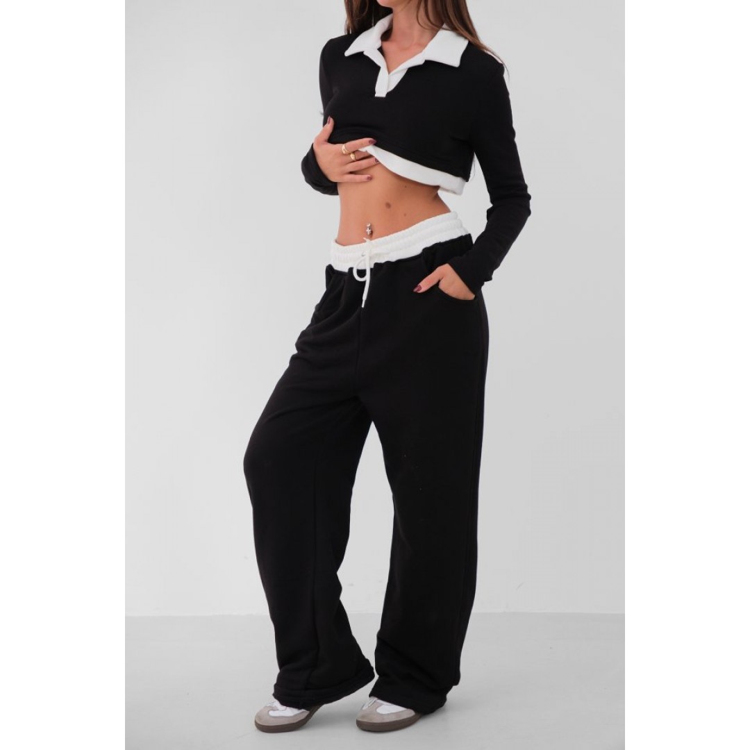 Polo Yaka Garnili Crop Sweatshirt 146825 Polo Yaka Garnili Crop Sweatshirt 146825