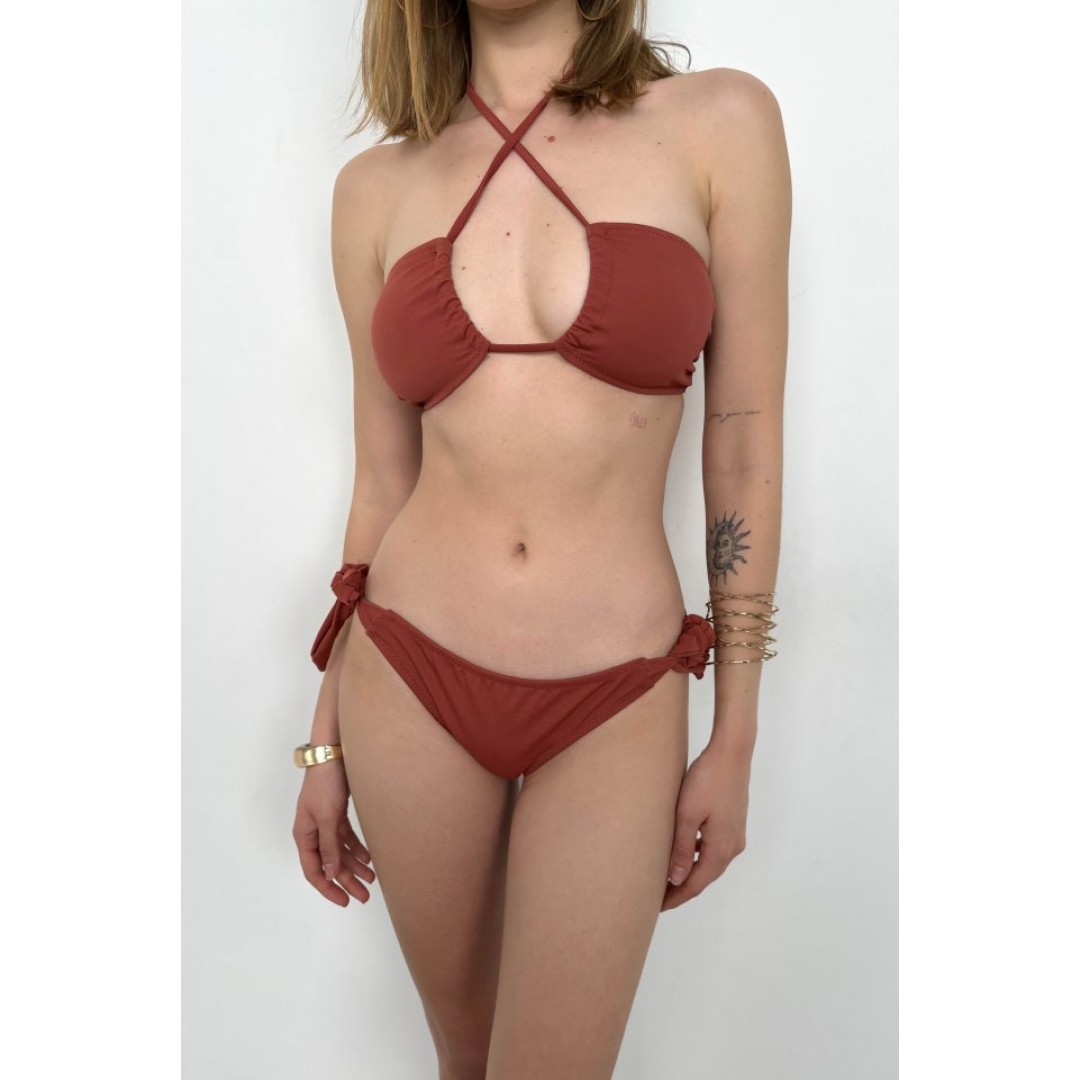 Straplez Boyun Bağlamalı Bikini Takım - 146842 Straplez Boyun Bağlamalı Bikini Takım - 146842
