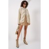 55446 Fermuarlı Oversize Peluş Ceket Mont - Krem 146948 55446 Fermuarlı Oversize Peluş Ceket Mont - Krem 146948