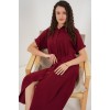 Kısa Kol Elbise 2214 - Bordo - 147569 Kısa Kol Elbise 2214 - Bordo - 147569