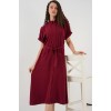 Kısa Kol Elbise 2214 - Bordo - 147569 Kısa Kol Elbise 2214 - Bordo - 147569