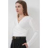 939 Anvelop Yaka Sandy Bluz - Beyaz 148672 939 Anvelop Yaka Sandy Bluz - Beyaz 148672