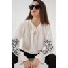 Nakışlı Örme Bluz 941 - Beyaz 148673 Nakışlı Örme Bluz 941 - Beyaz 148673