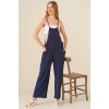 7019 Askılı Bahçivan Tulum - Lacivert 149668