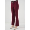 6538 Kemerli İspanyol Paça Pantolon - Bordo 150003 6538 Kemerli İspanyol Paça Pantolon - Bordo 150003