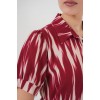 Desenli Kısa Kol Elbise 2532 - Bordo - 150575 Desenli Kısa Kol Elbise 2532 - Bordo - 150575